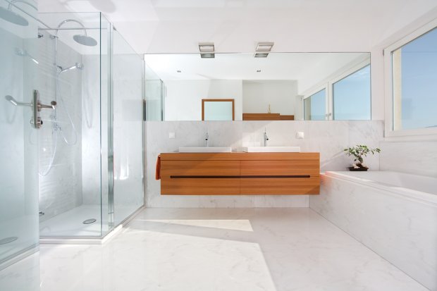  Marble bathroom in Alabama White image 